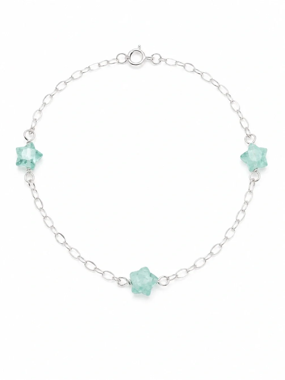 Amazonite Star S925 Bracelet (B31)